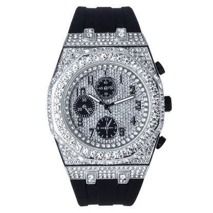 Urban 43mm Silicone Band Watch - 9709B-SB