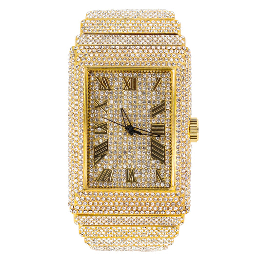 Urban Iced-Out 46mm Chandelier Metal Band Watch - 9832-MB