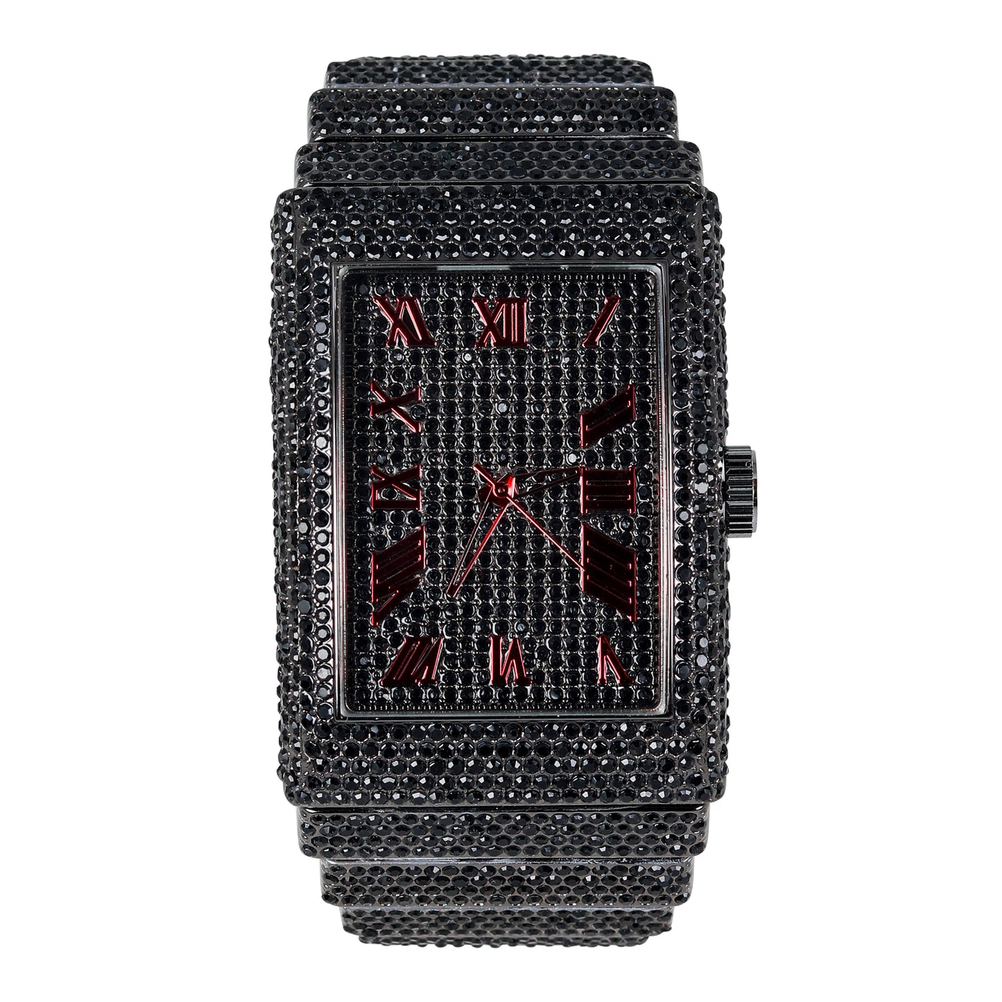 Urban Iced-Out 46mm Chandelier Metal Band Watch - 9832-MB