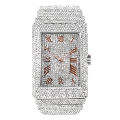 Urban Iced-Out 46mm Chandelier Metal Band Watch - 9832-MB