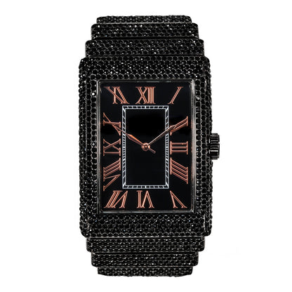 Urban Iced-Out 46mm Chandelier Metal Band Watch - 9832B-MB