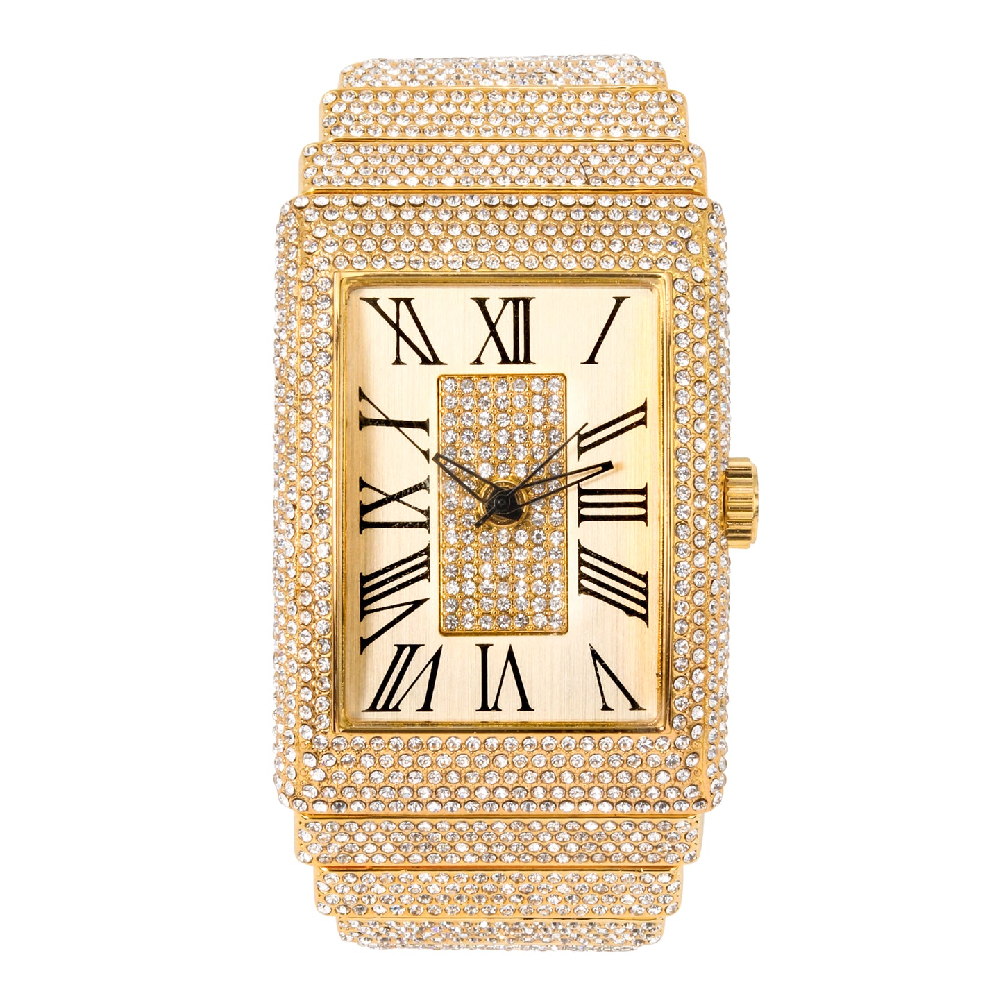 Urban Iced-Out Chandelier 46mm Metal Band Watch - 9832C-MB