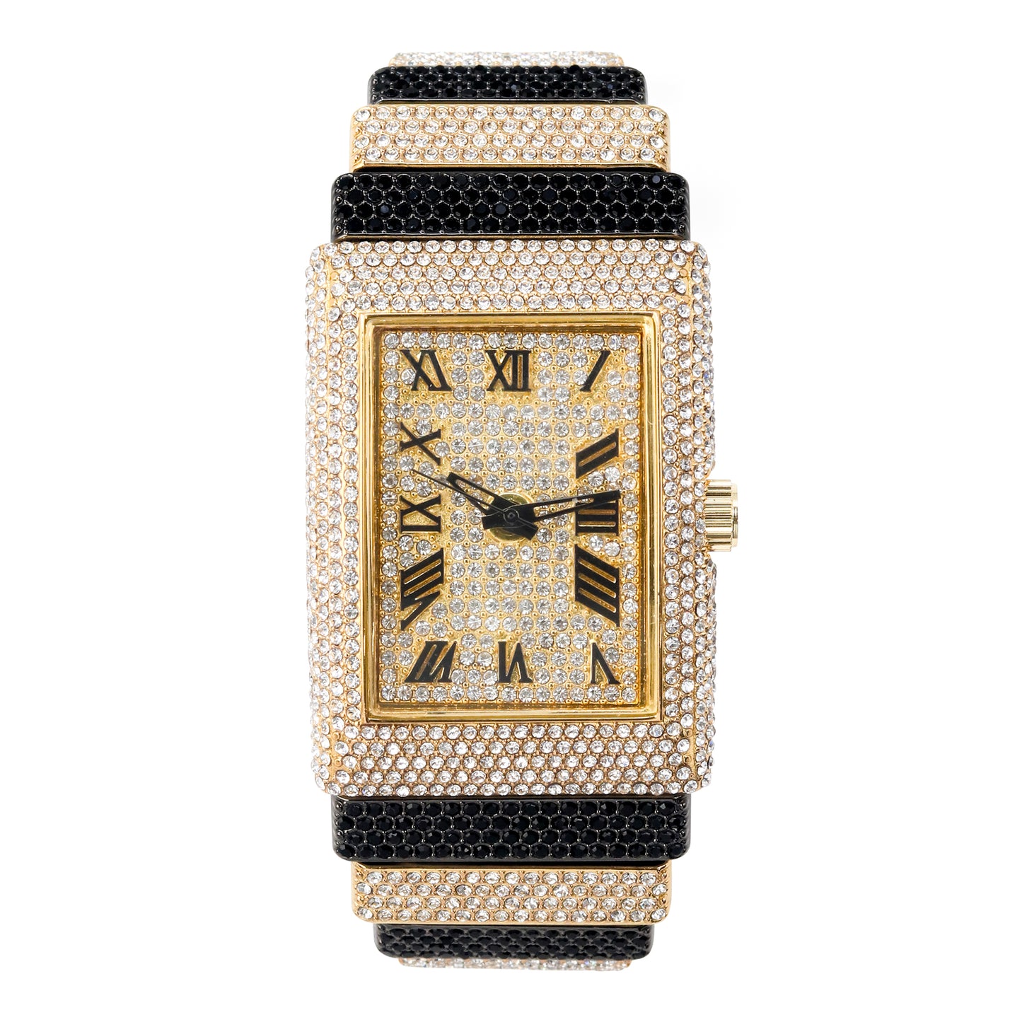 Urban Iced-Out 46mm Chandelier Metal Band Watch - 9832L-MB