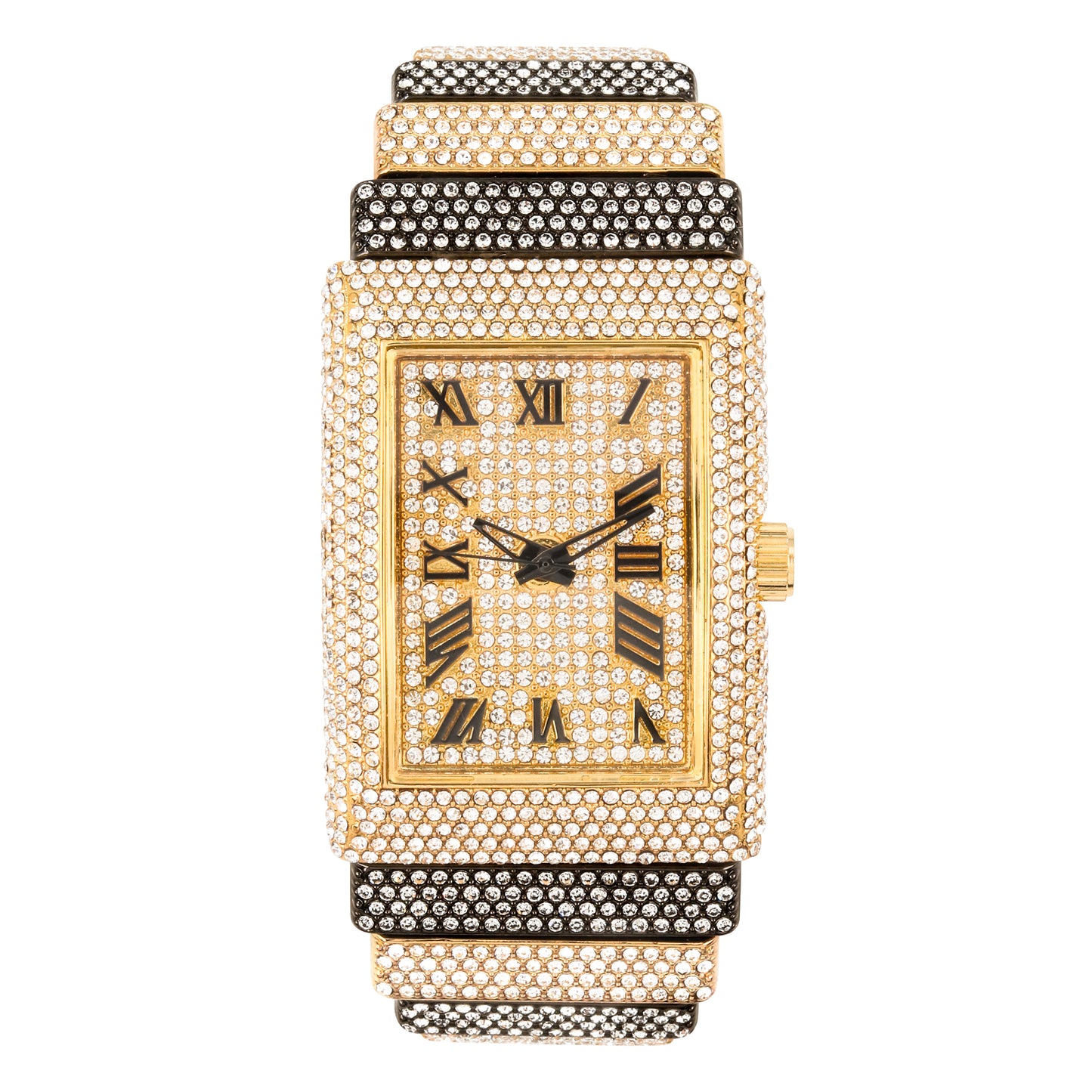 Urban Iced-Out 46mm Chandelier Metal Band Watch - 9832L-MB