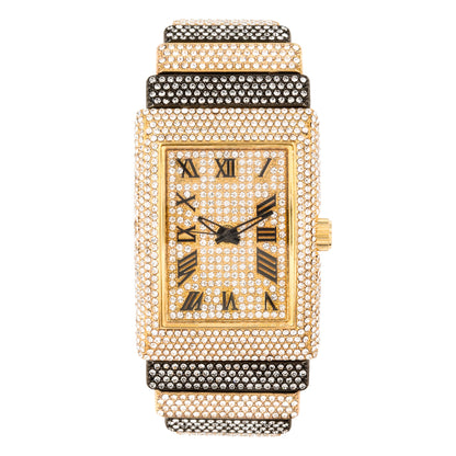 Urban Iced-Out 46mm Chandelier Metal Band Watch - 9832L-MB
