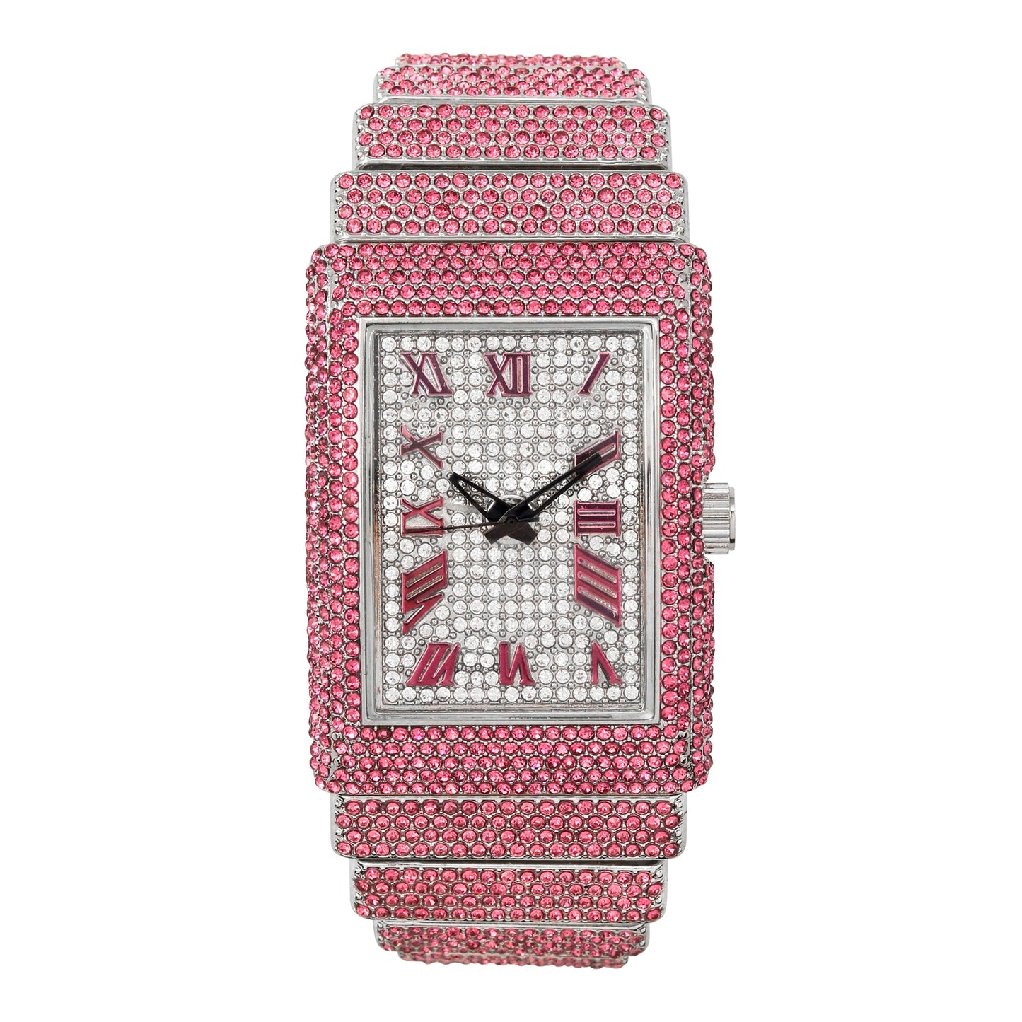 Urban Iced-Out 46mm Chandelier Metal Band Watch - 9832L-MB