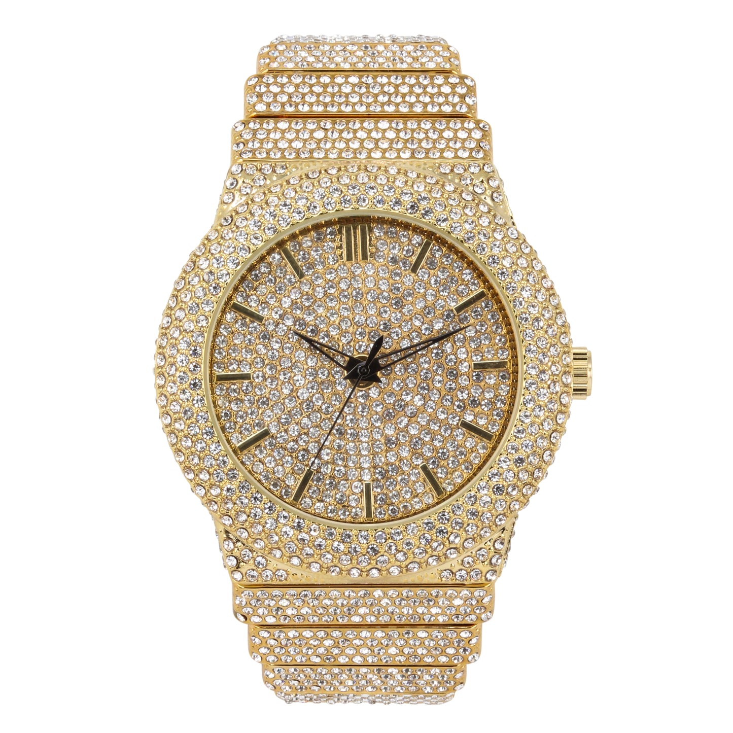 Urban Iced-Out 47mm Chandelier Metal Band Watch - 9833-MB