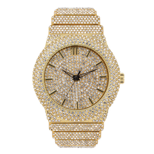 Urban Iced-Out 47mm Chandelier Metal Band Watch - 9833-MB