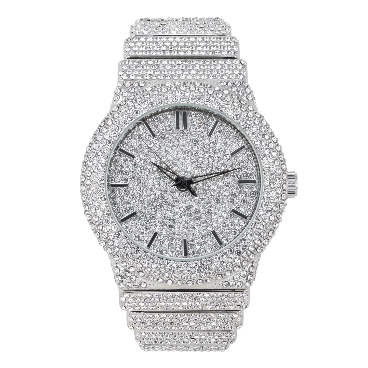 Urban Iced-Out 47mm Chandelier Metal Band Watch - 9833-MB