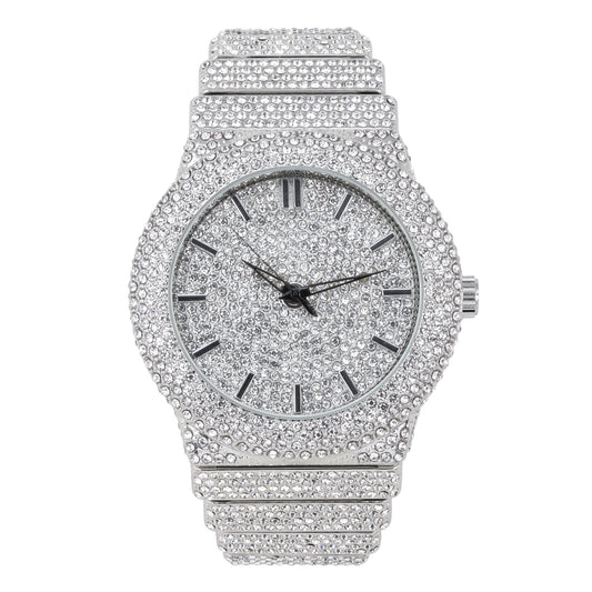 Urban Iced-Out 47mm Chandelier Metal Band Watch - 9833-MB