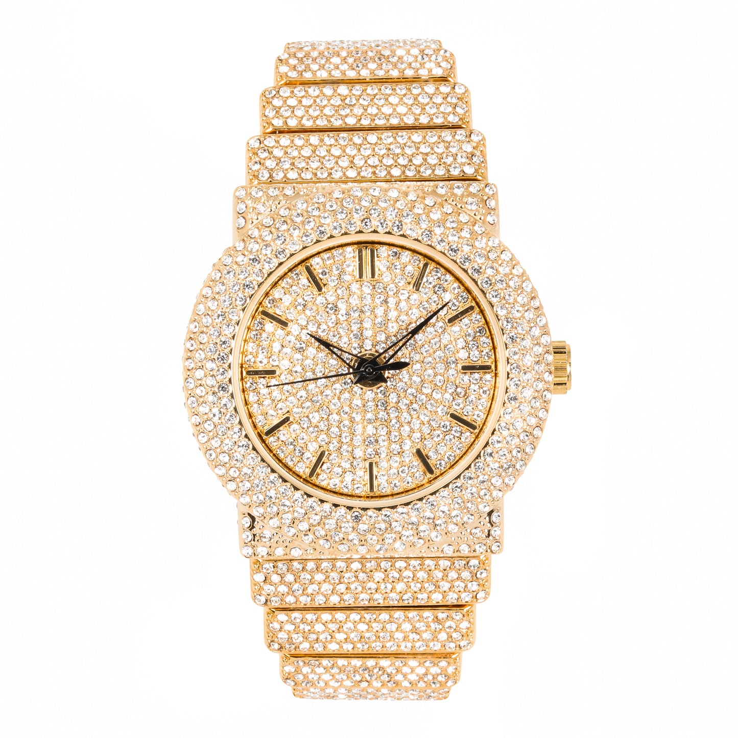 Urban Iced-Out 47mm Chandelier Metal Band Watch - 9833L-MB