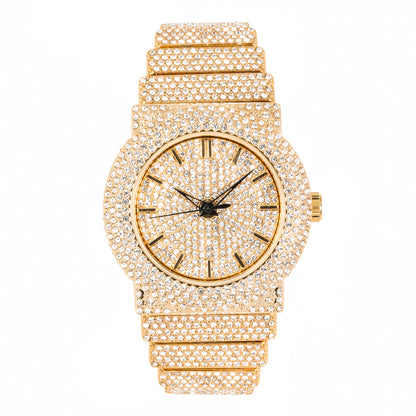 Urban Iced-Out 47mm Chandelier Metal Band Watch - 9833L-MB