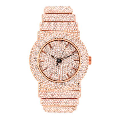 Urban Iced-Out 47mm Chandelier Metal Band Watch - 9833L-MB