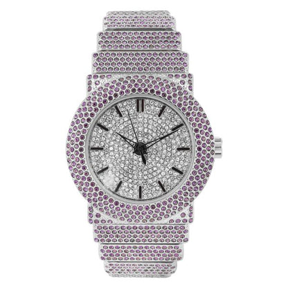 Urban Iced-Out 47mm Chandelier Metal Band Watch - 9833L-MB
