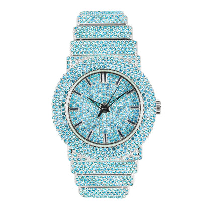 Urban Iced-Out 47mm Chandelier Metal Band Watch - 9833L-MB