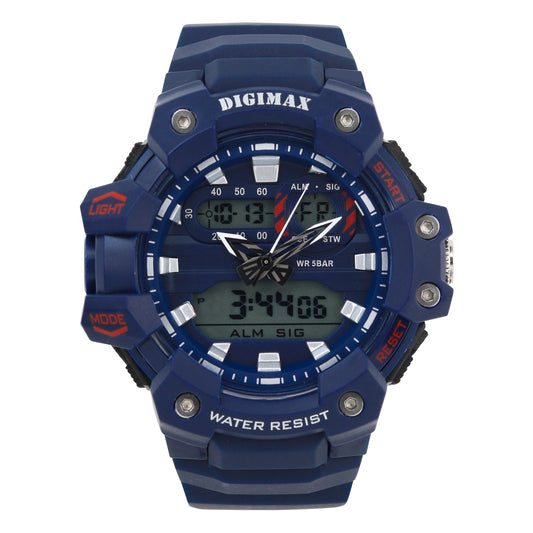 Digital 54mm Silicone Band Watch - 9953-DG