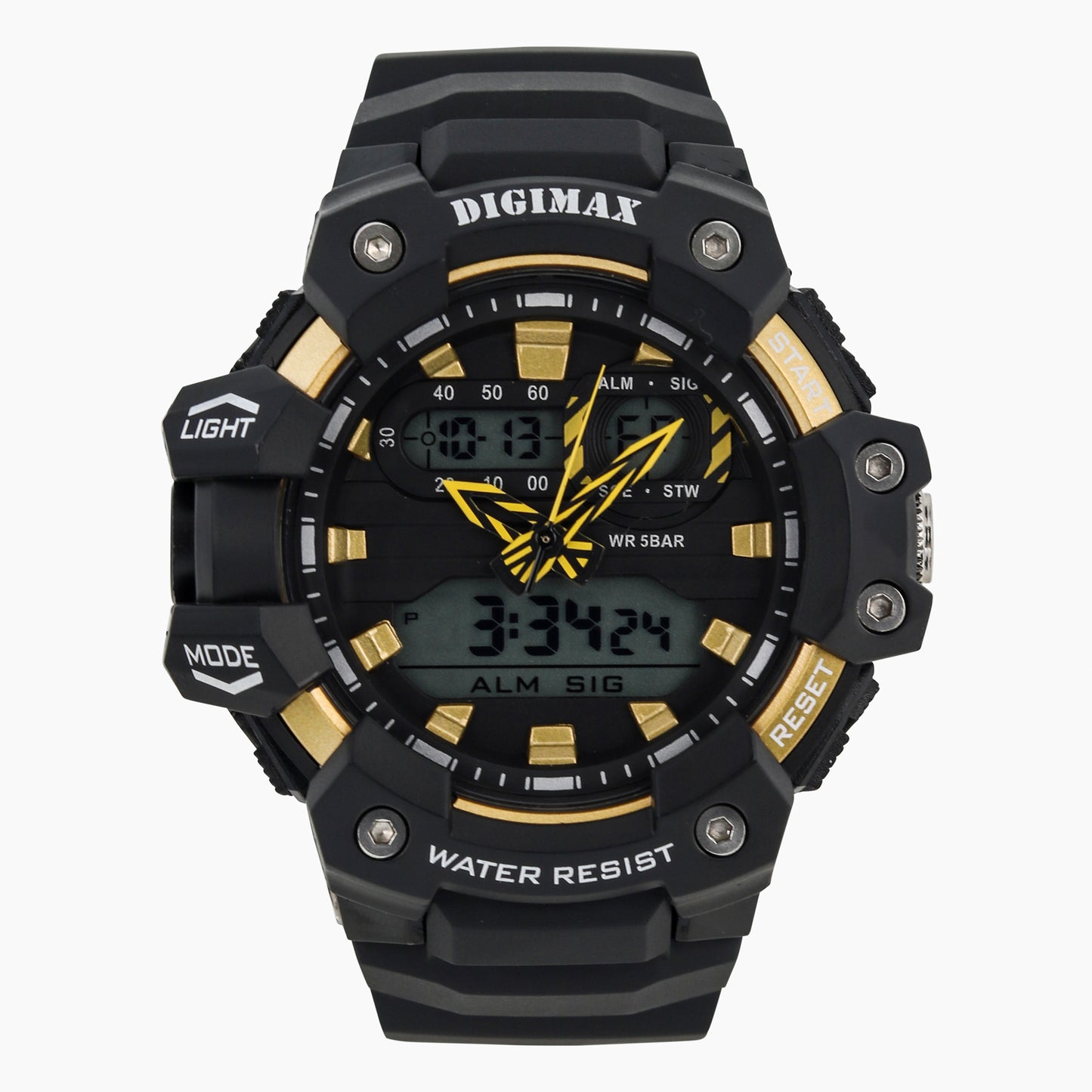 Digital 54mm Silicone Band Watch - 9953-DG