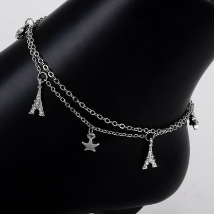 Ladies Multi Charm Anklet - AK-202