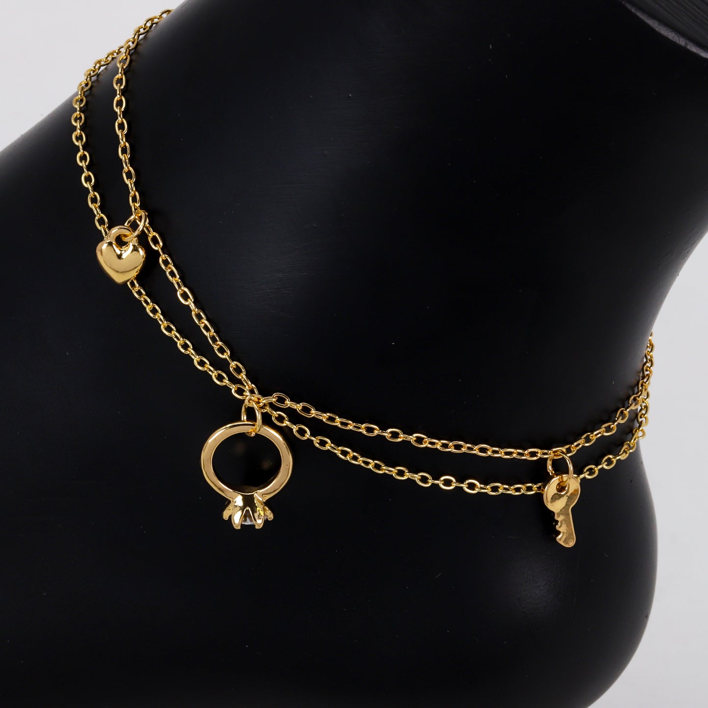 Ladies Multi Charm Anklet - AK-204