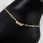 Ladies Cluster Charm Anklet - AK-205