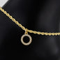 Ladies Round Charm Anklet - AK-206