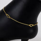 Ladies Heart Charm Anklet - AK-208