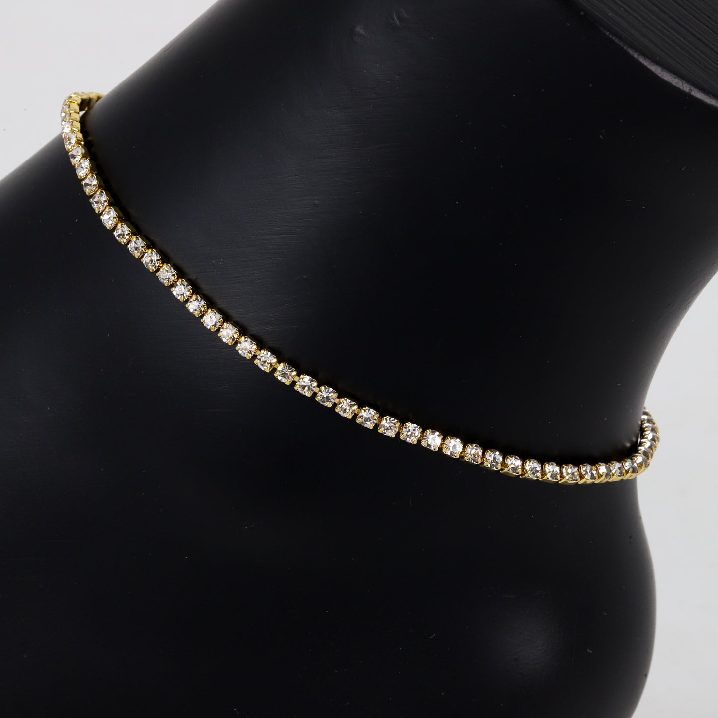 Ladies Diamond Tennis Anklet - AK-210