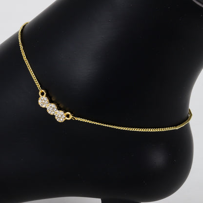 Ladies Cluster Charm Anklet - AK-211