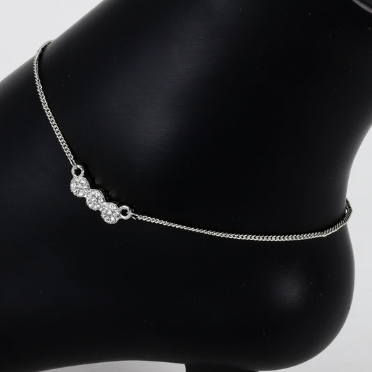 Ladies Cluster Charm Anklet - AK-211