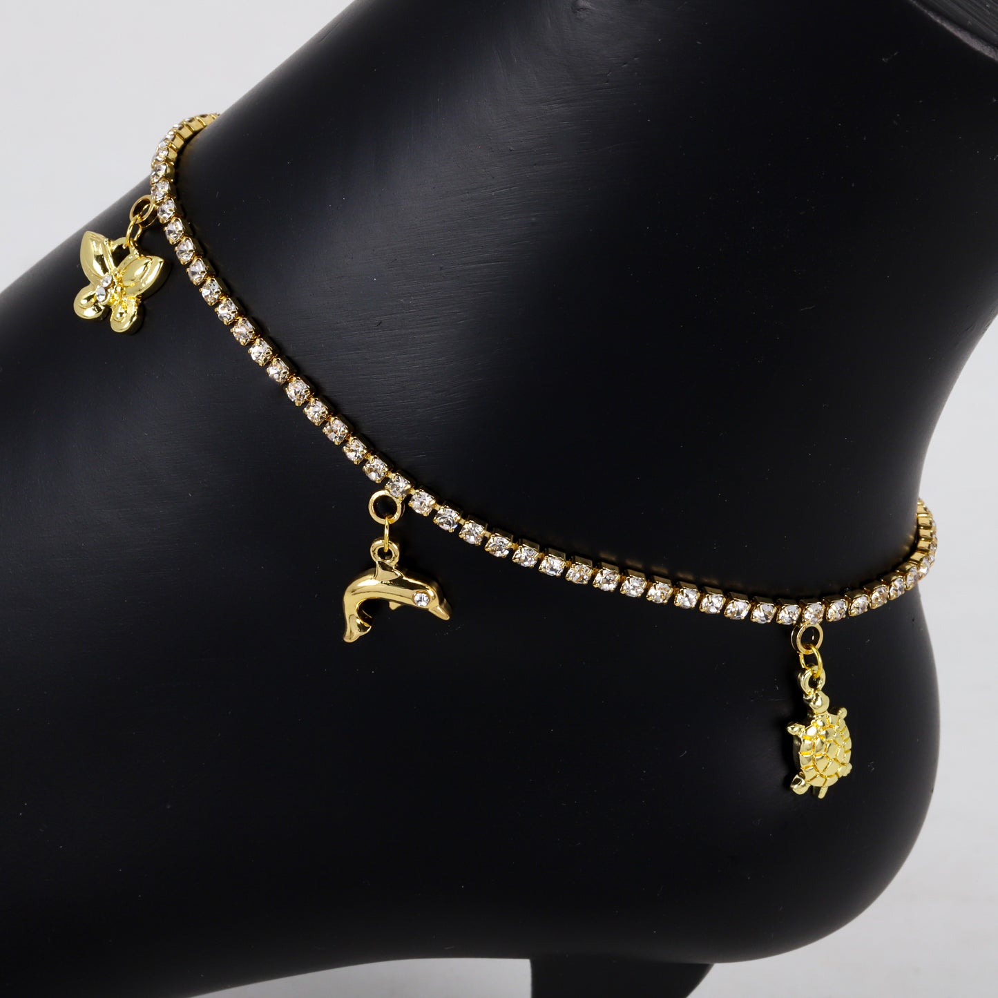 Ladies Sea Animal Charm Anklet - AK-220