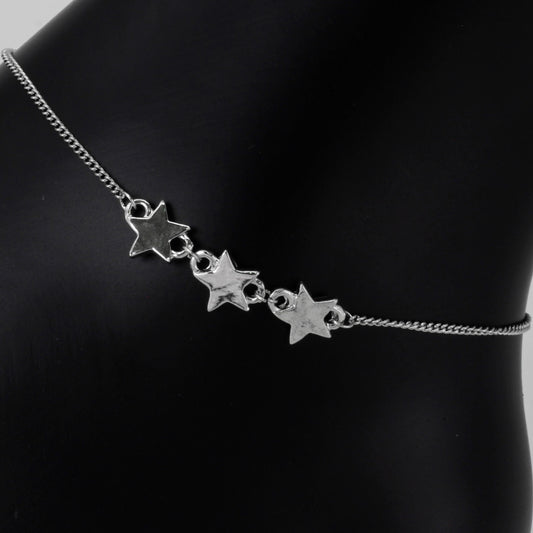 Ladies Star Charm Anklet - AK-224