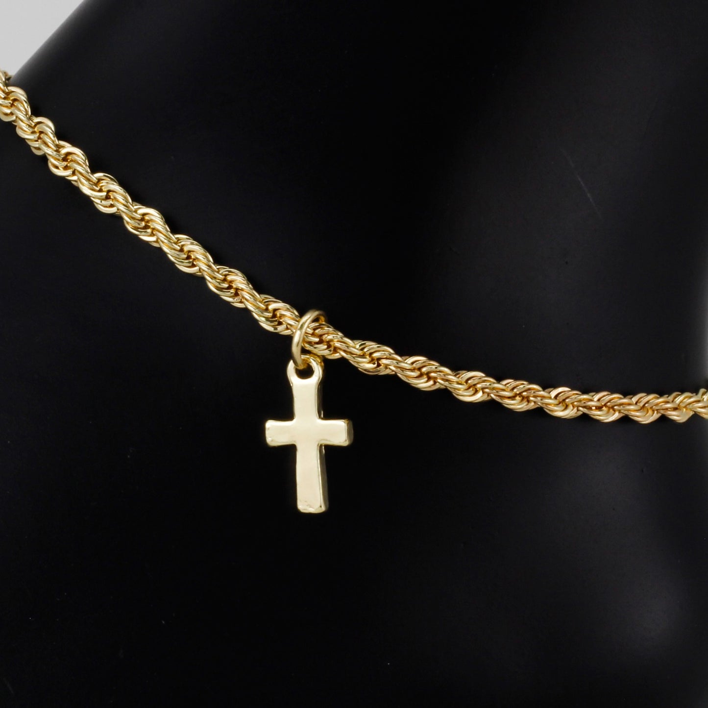 Ladies Cross Charm Anklet - AK-227