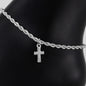 Ladies Cross Charm Anklet - AK-227