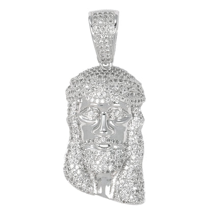 Large Jesus Cubic Zirconia Pendant - BCH-1001*