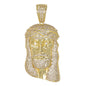 Medium Jesus Cubic Zirconia Pendant - BCH-1002*
