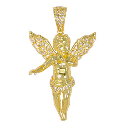Small Angel Cubic Zirconia Pendant - BCH-1005*