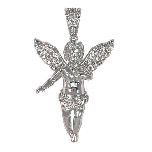Small Angel Cubic Zirconia Pendant - BCH-1005*