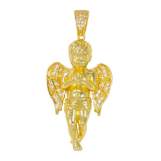 Medium Angel Cubic Zirconia Pendant - BCH-1006*