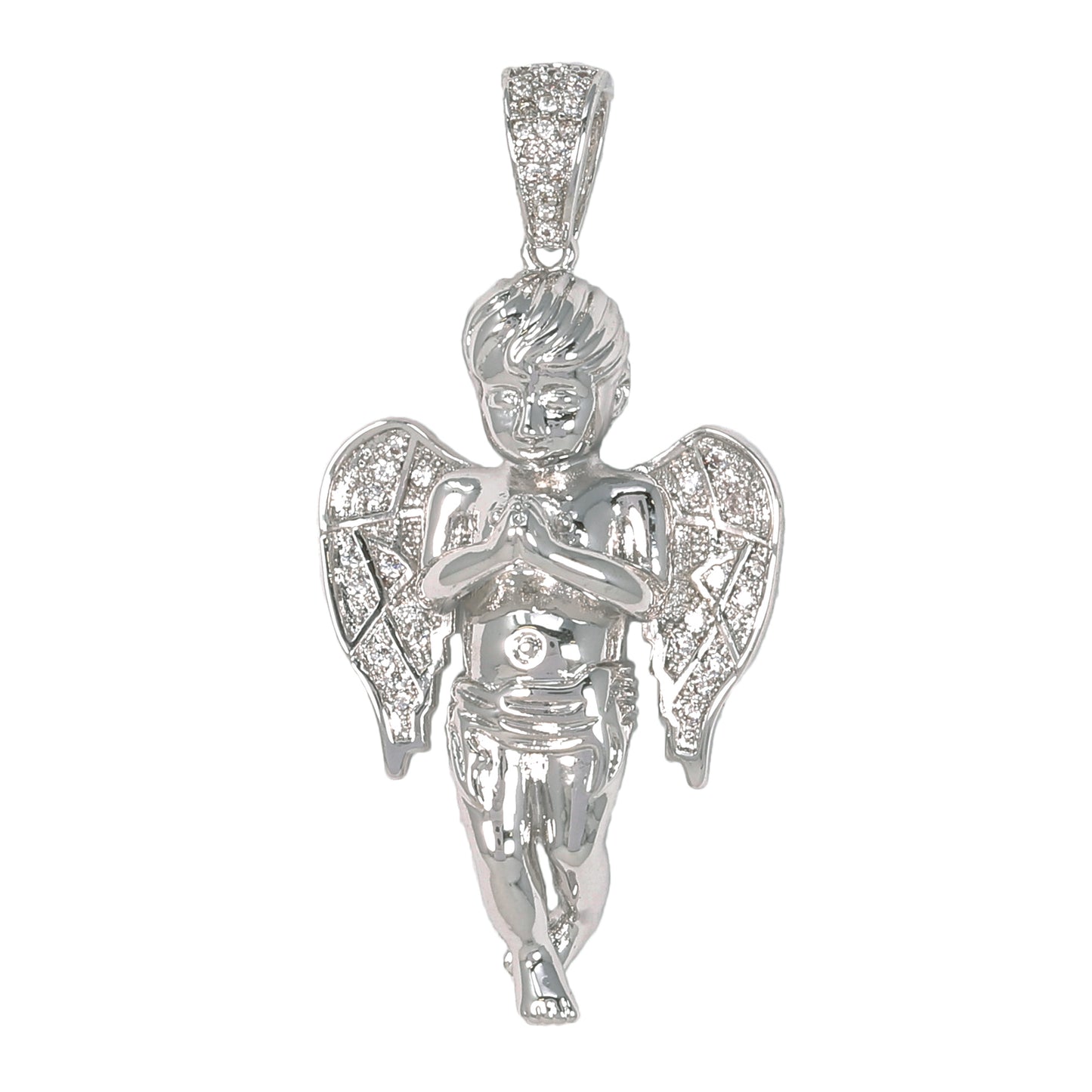 Medium Angel Cubic Zirconia Pendant - BCH-1006*