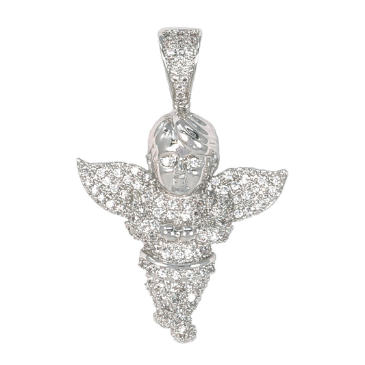 Small Angel Cubic Zirconia Pendant - BCH-1007*
