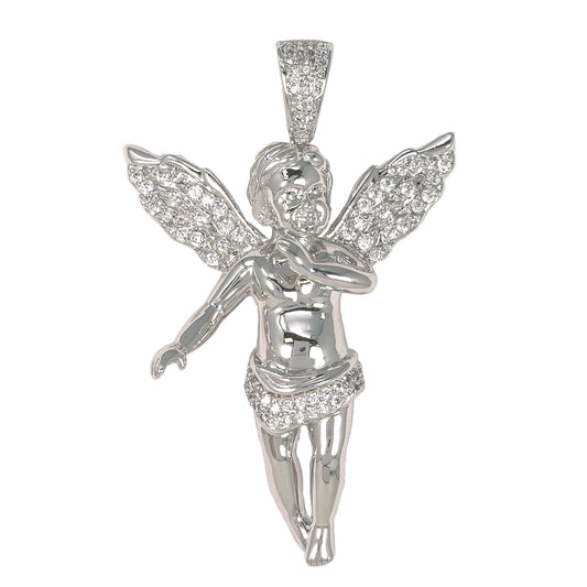 Large Angel Cubic Zirconia Pendant - BCH-1009*