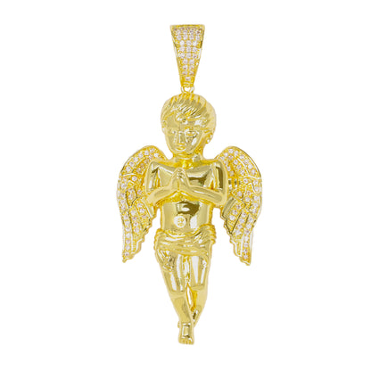 Medium Angel Cubic Zirconia Pendant - BCH-1010*
