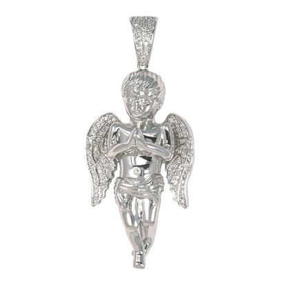 Medium Angel Cubic Zirconia Pendant - BCH-1010*