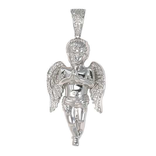 Medium Angel Cubic Zirconia Pendant - BCH-1010*