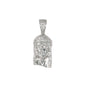 Mini Jesus Iced Mini Cubic Zirconia Pendant - BCH-1013*