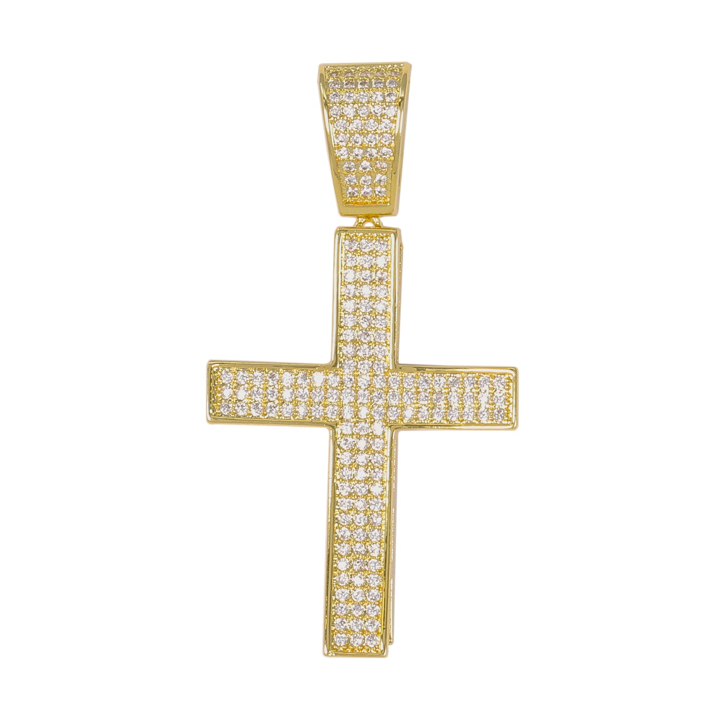 Medium Cross Cubic Zirconia Pendant - BCH-1027*