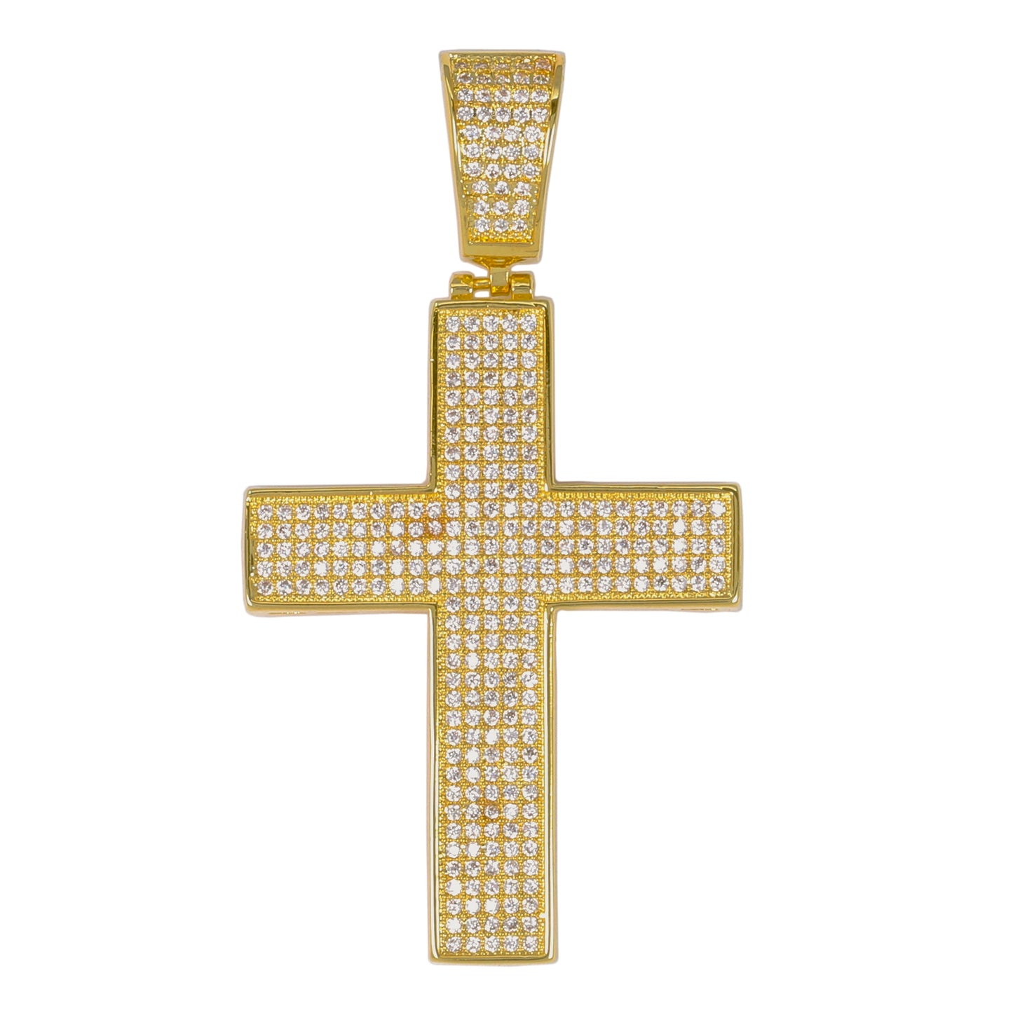 Medium Cross Cubic Zirconia Pendant - BCH-1030*