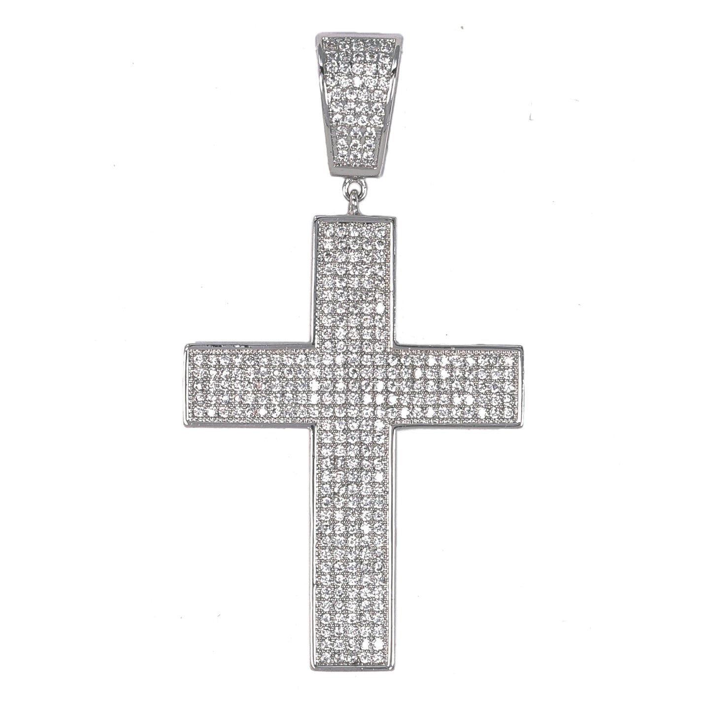 Medium Cross Cubic Zirconia Pendant - BCH-1030*