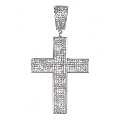 Medium Cross Cubic Zirconia Pendant - BCH-1030*