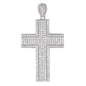 Large Cross Cubic Zirconia Pendant - BCH-1034*